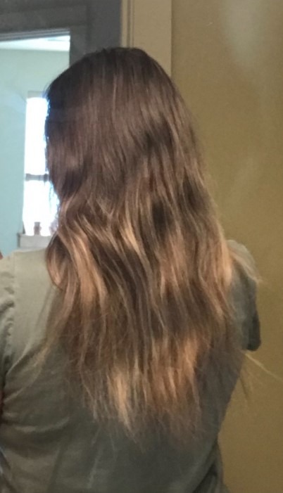 long hair before